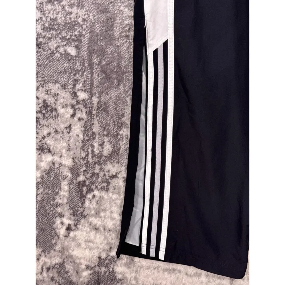 Vintage Adidas Sweatpants Large Mens Y2K Baggy Black Track
